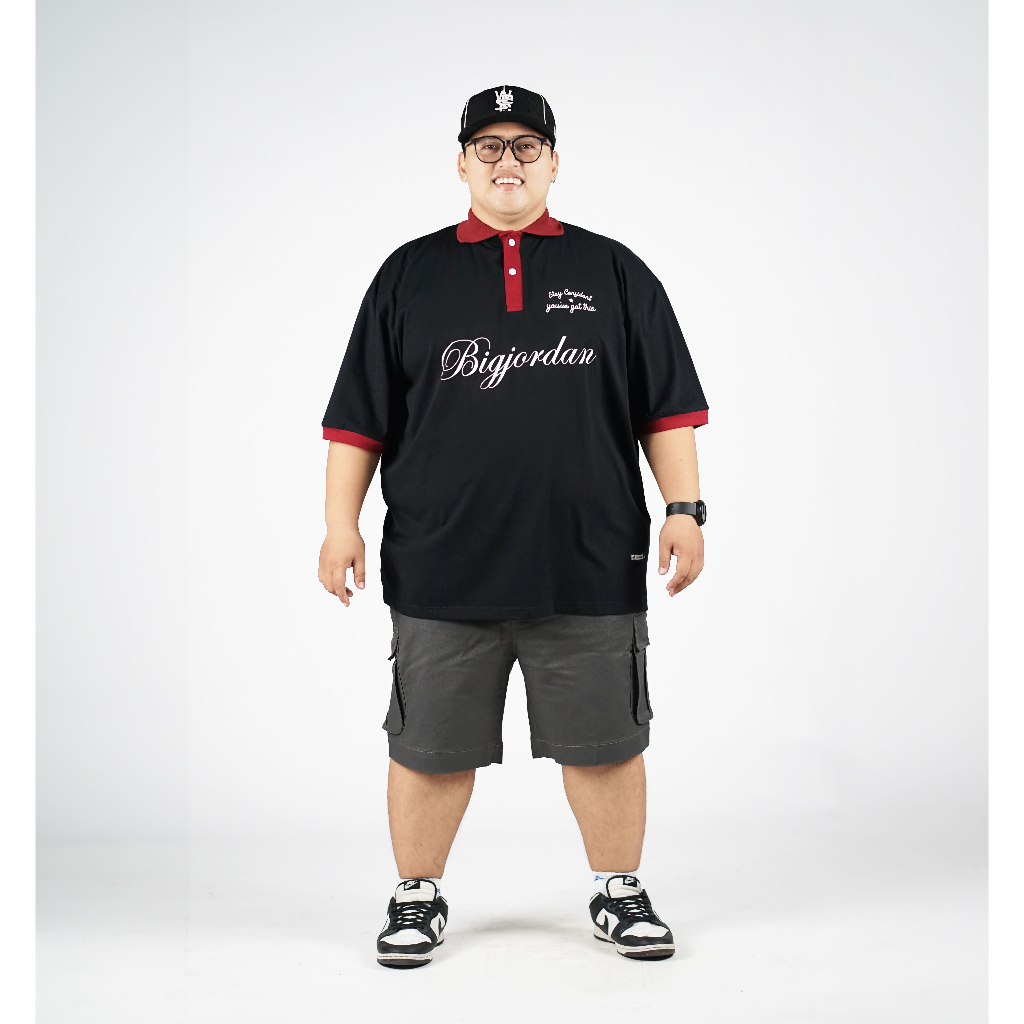 bigjordan GENOA - RUGBY POLO SHIRT big size jumbo size 8xl 7xl 6xl 5xl 4xl 3xl