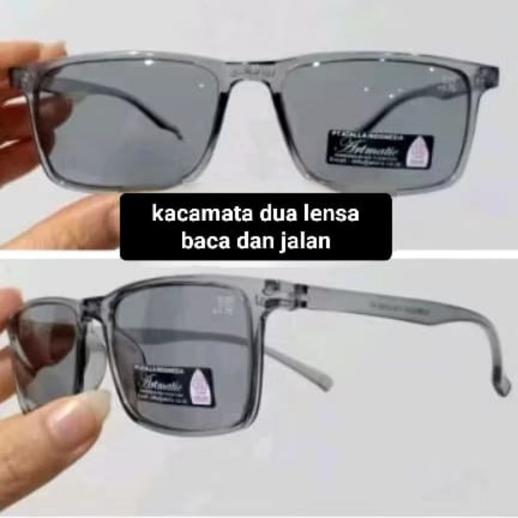 kacamata dobel fokus dua lensa lensa warna