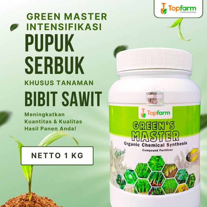 Pupuk Serbuk Topfarm / Pupuk Benih Sawit Unggul / Pupuk Bibit Sawit / Pupuk Bibit Kelapa Sawit / Pup