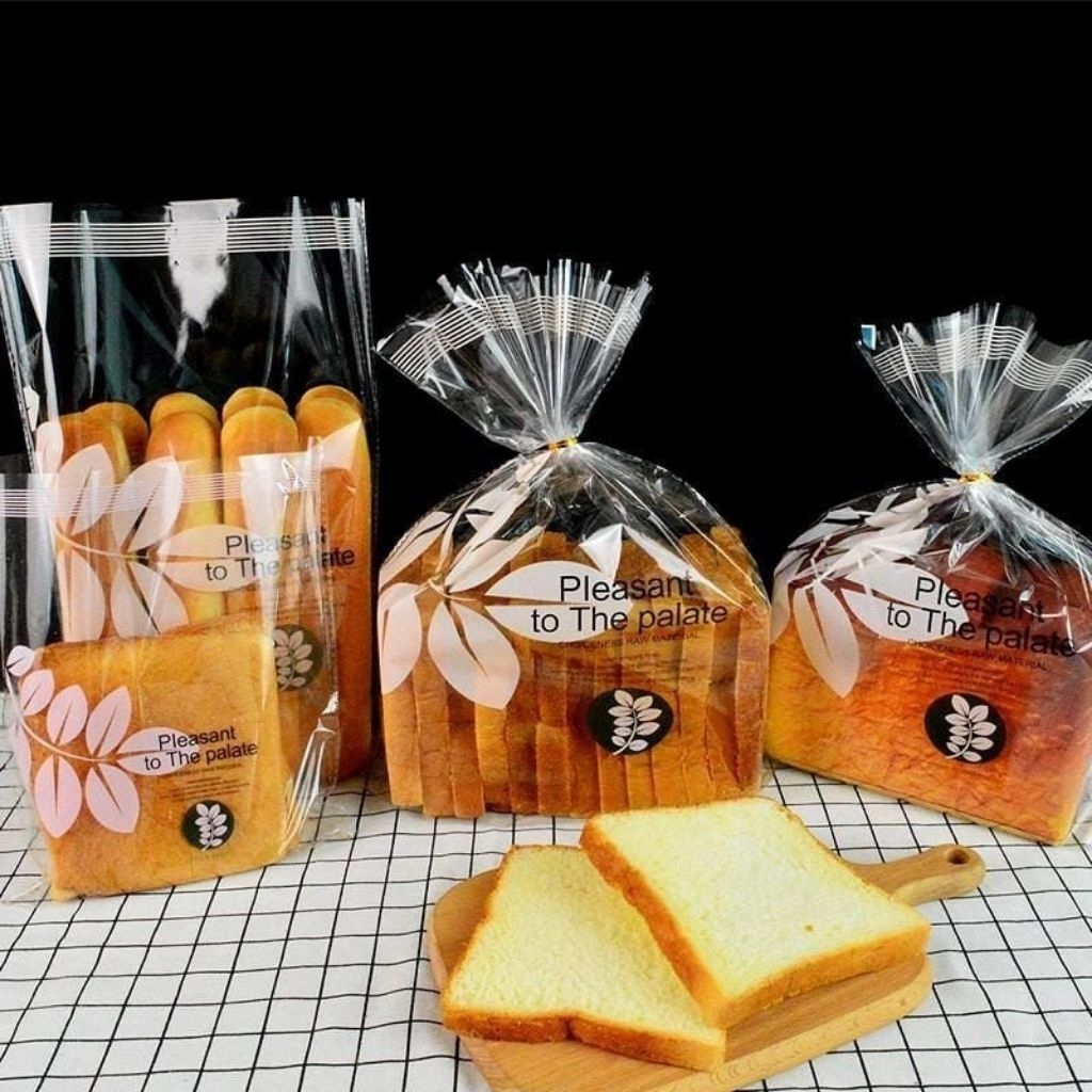 

Kantong Plastik Roti Tawar Biskuit | Kemasan Roti Motif Bunga
