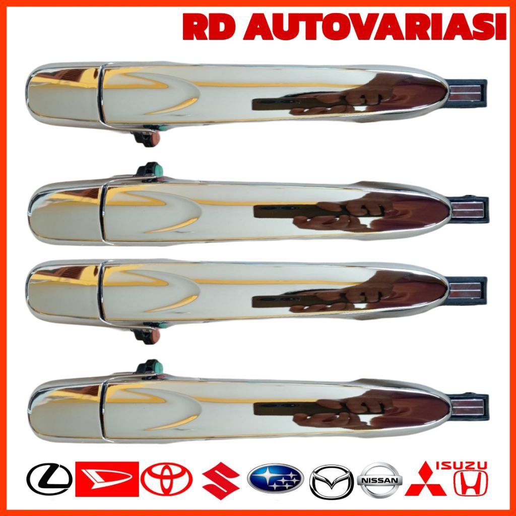 handle handel tarikan pintu mobil chrome avanza xenia calya sigra kanan kiri/handel pintu luar Avanz