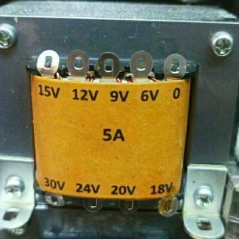 Trafo Stepdown Non Ct 220 Vac to 30 Vac 5A Tembaga Murni