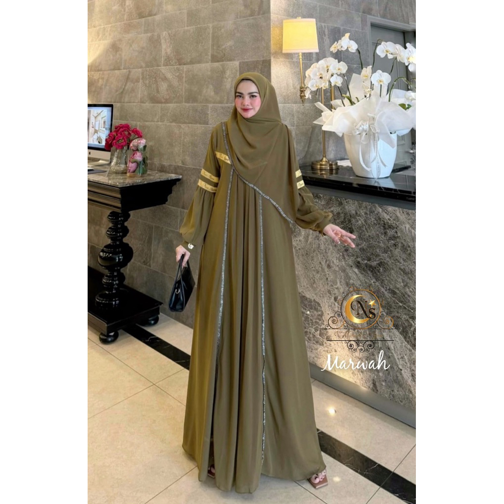 MARWAH SET SCRAFT BY NAIS SYARI EDISI UMROH SYARI GAMIS SYARI MEWAH EDISI LEBARAN TERBARU BEST SELLE