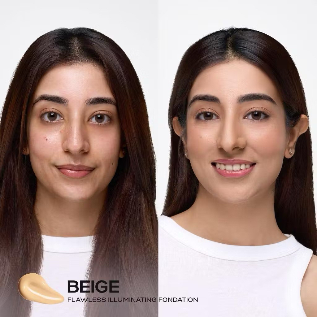 [CLEARANCE ED MAR 2026] KIVA Flawless Illuminating Foundation - Matte Oil Control Ringan Liquid Foun