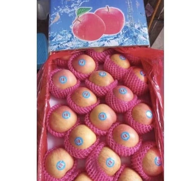 

Apel Fuji Blue Size 100 1 Dus 18 Kg per box Fresh Jogja