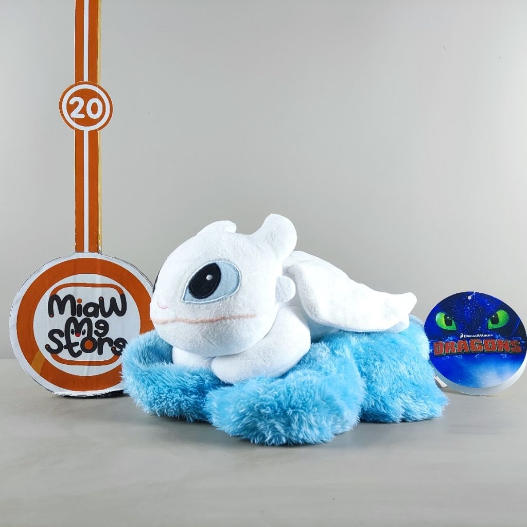 Boneka Lightfurry Pasangan Toothless Air Purification Mobil Original How to Train Your Dragon Plush