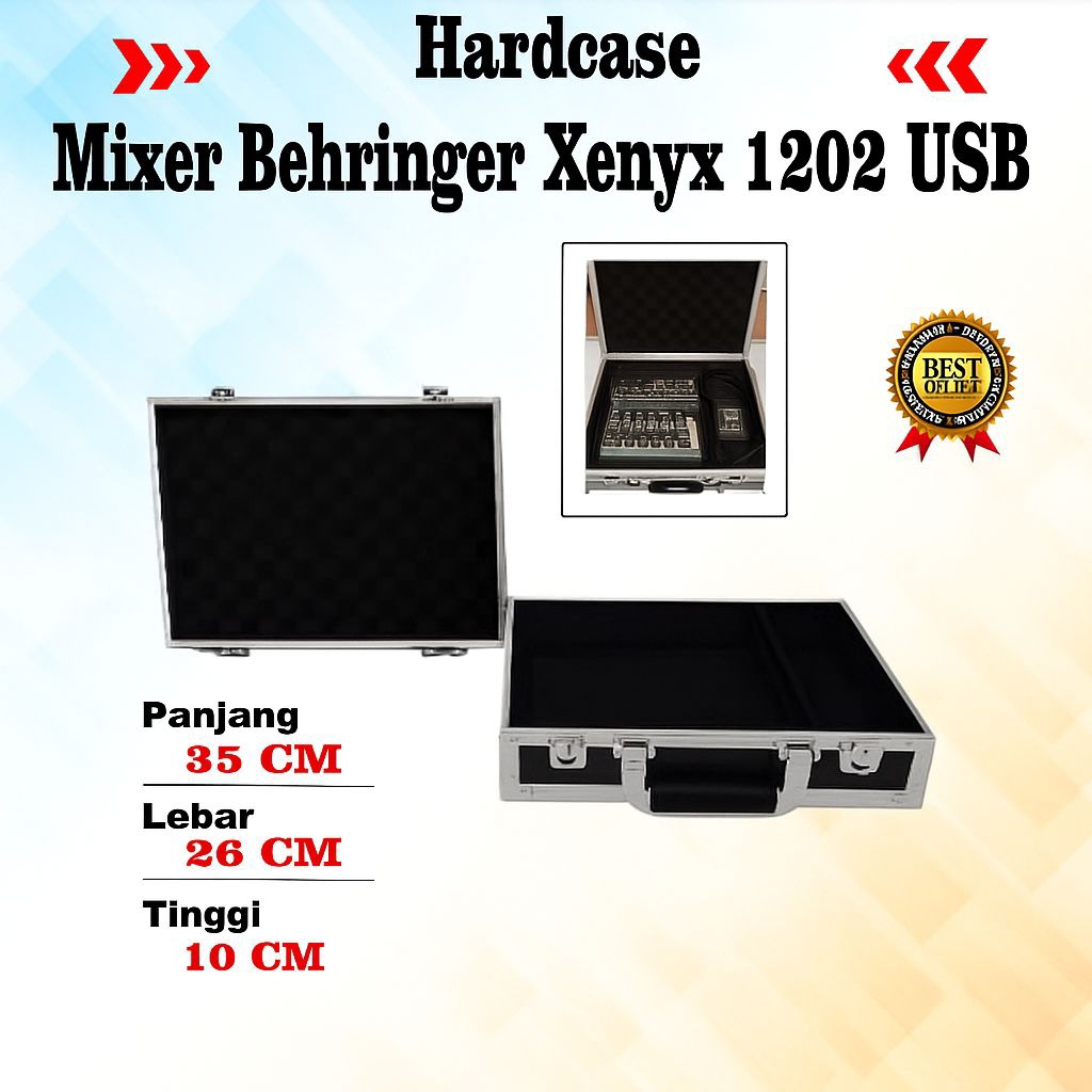 HARDCASE KOPER MIXER AUDIO BEHRINGER  XENYX 1202 USB