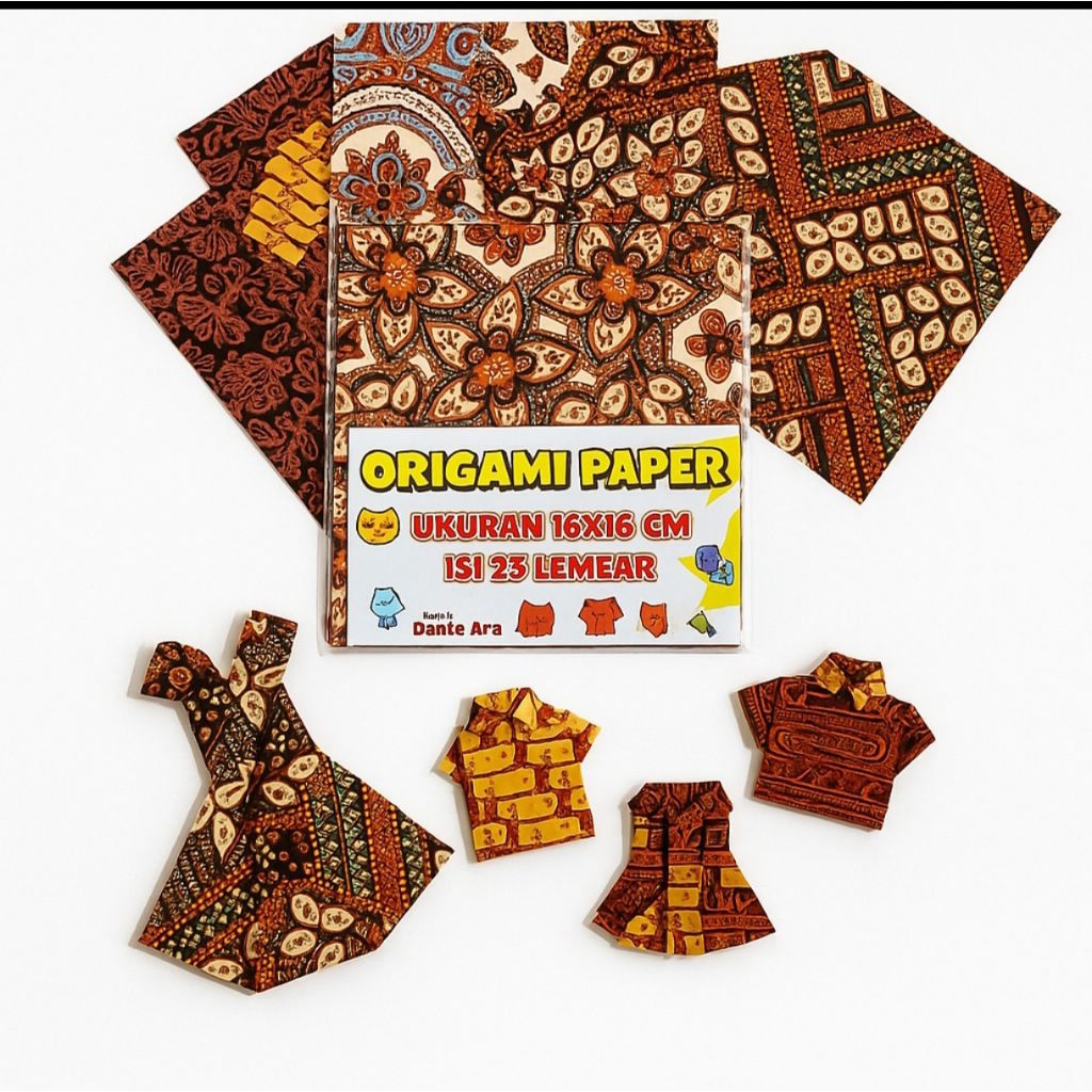 

Kertas Origami Batik - Kertas lipat motif - Prakarya - DIY - per pack