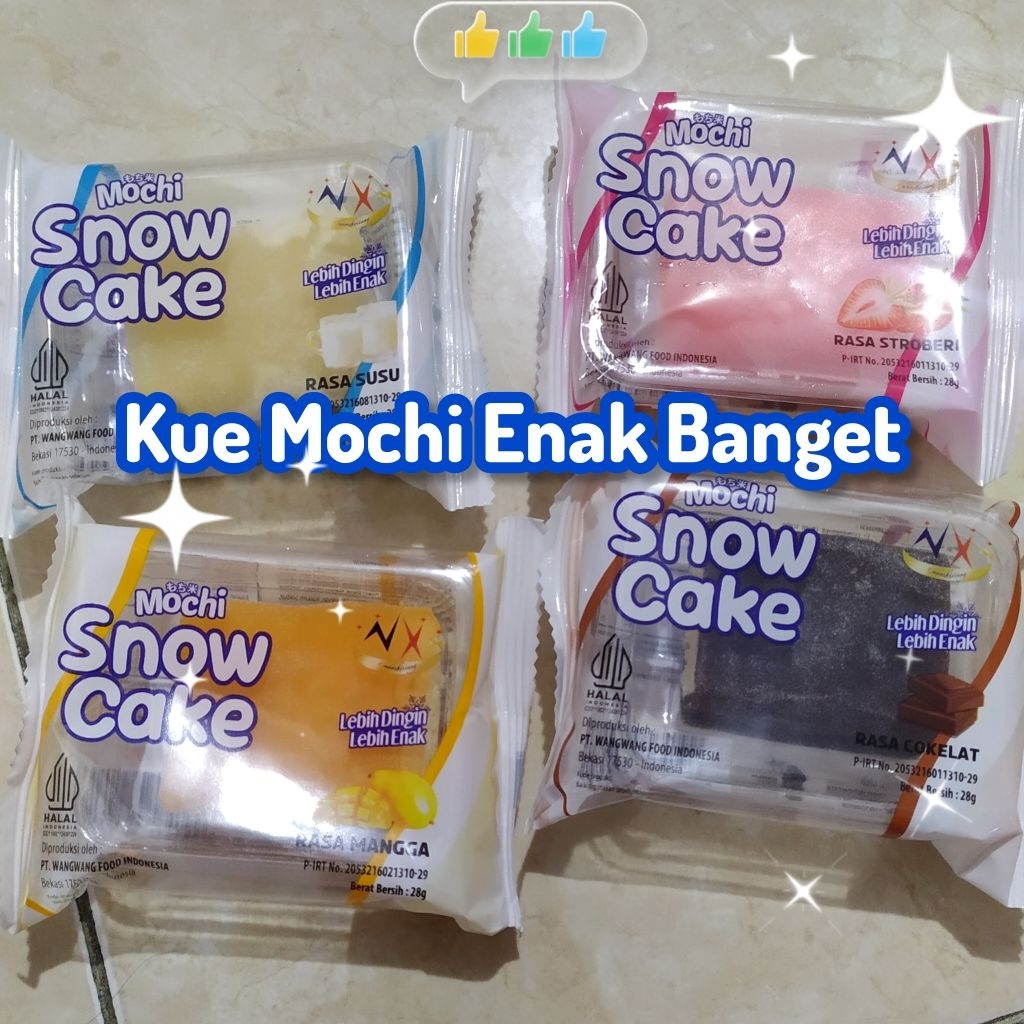 

TERMURAH* MOCHI SNOW CAKE (Cokelat, Susu, Stroberi, Mangga)