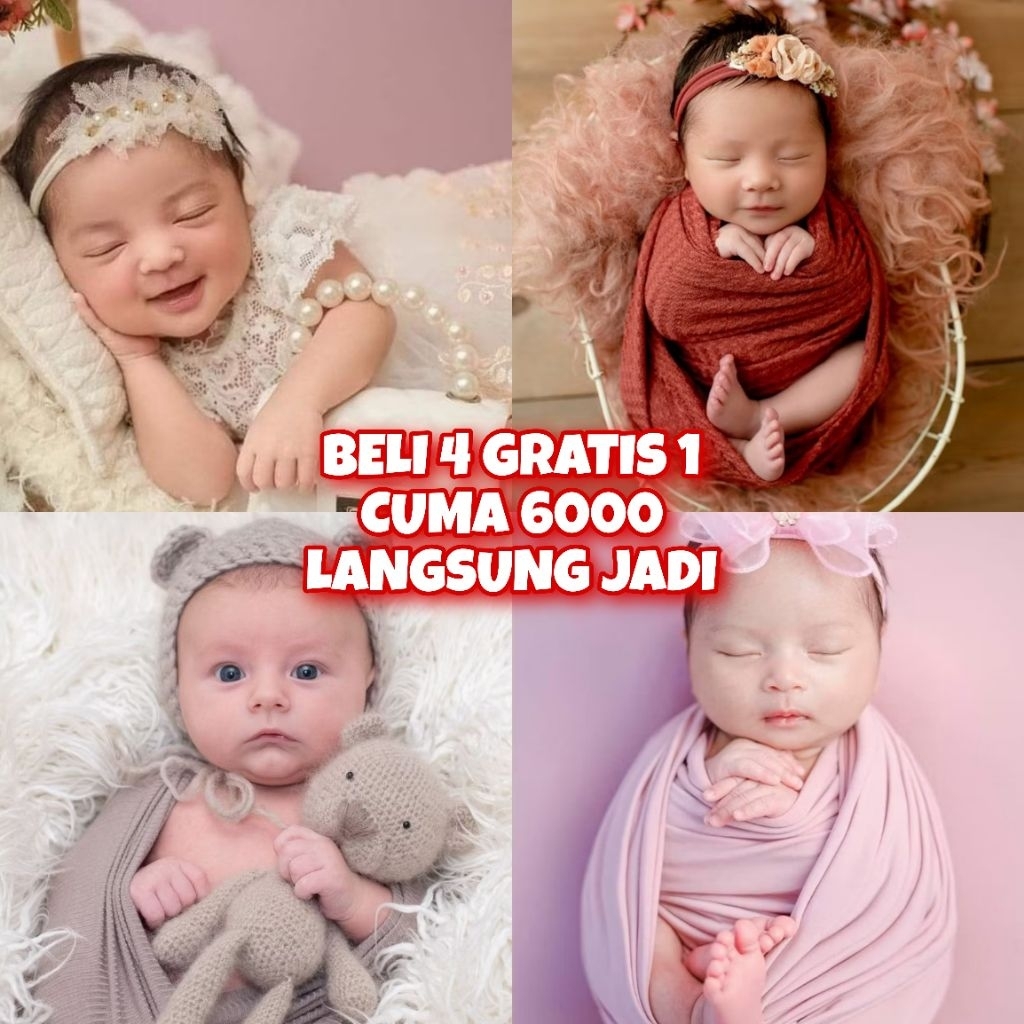 ( LANGSUNG JADI ) EDIT FOTO BAYI CEWEK COWOK GEMES | TEMA CLASSIC 2