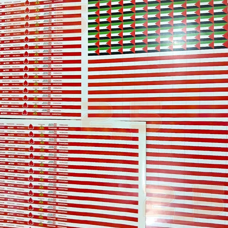

STIKER PIPI BENDERA INDONESIA PALESTINA BAHAN KROMO (BELUM DIPOTONG)