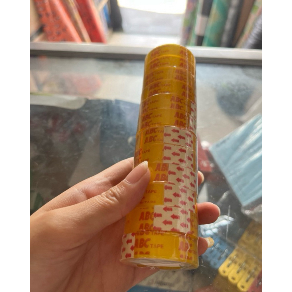 

(BISA BELI 1 SLOP) ISOLASI KERTAS KADO BENING 12mmx10Yard Kualitas oke