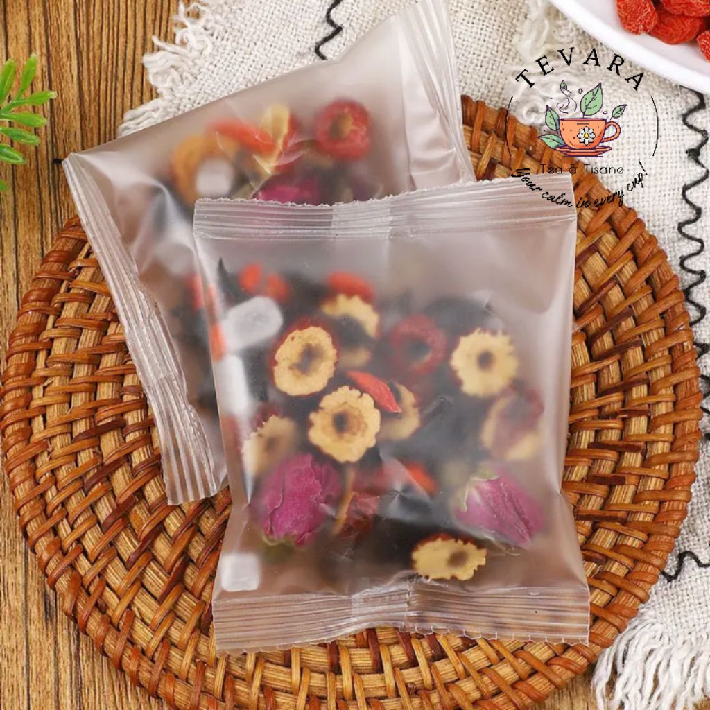 

INNER ALCHEMY | Teh Jujube Black Tea Rose Goji Berry 5 sachet | Herbal Stamina Tea