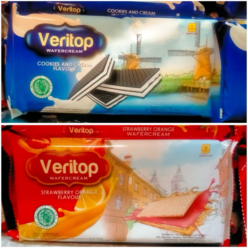 

Veritop wafer Strawberry Orange Flavour 80gr