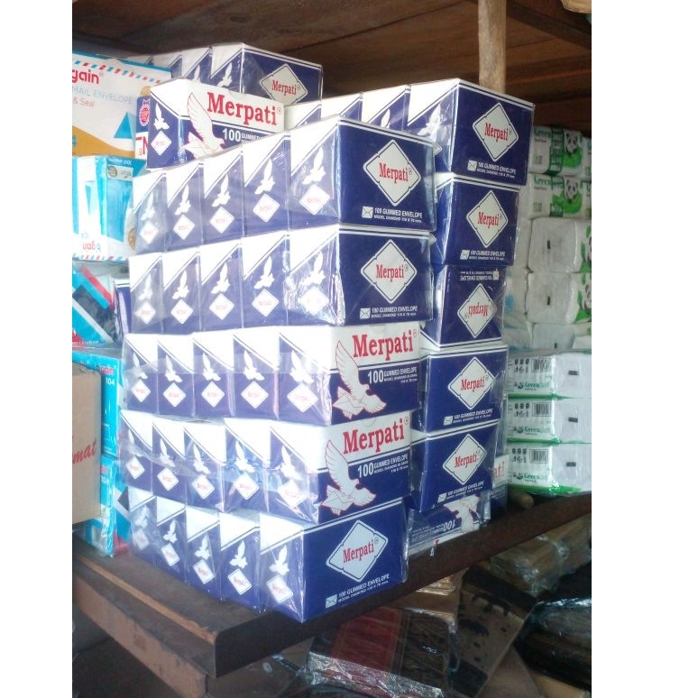 

1 Pak (isi 100 biji) Amplop merpati biru tebal kualitas bagus