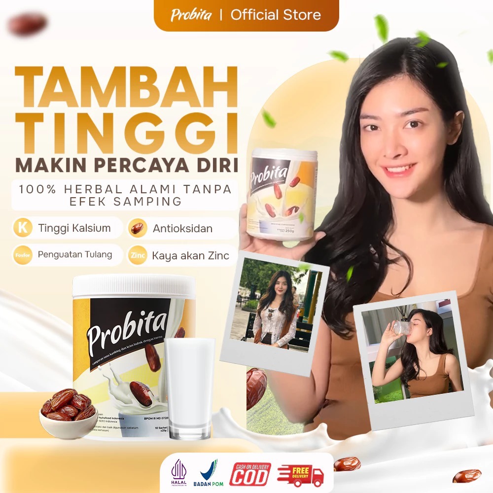 

PROBITA - SUSU KURMA PENINGGI BADAN UNTUK REMAJA & DEWASA - / PROBITA SUSU PENINGGI BADAN HALAL BPOM