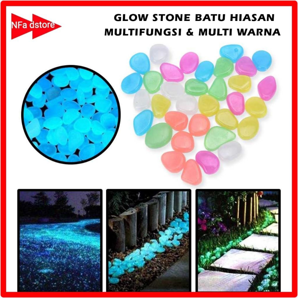 Batu Hiasan Nyala Aquarium Ikan Kura Fish Glow In The Dark