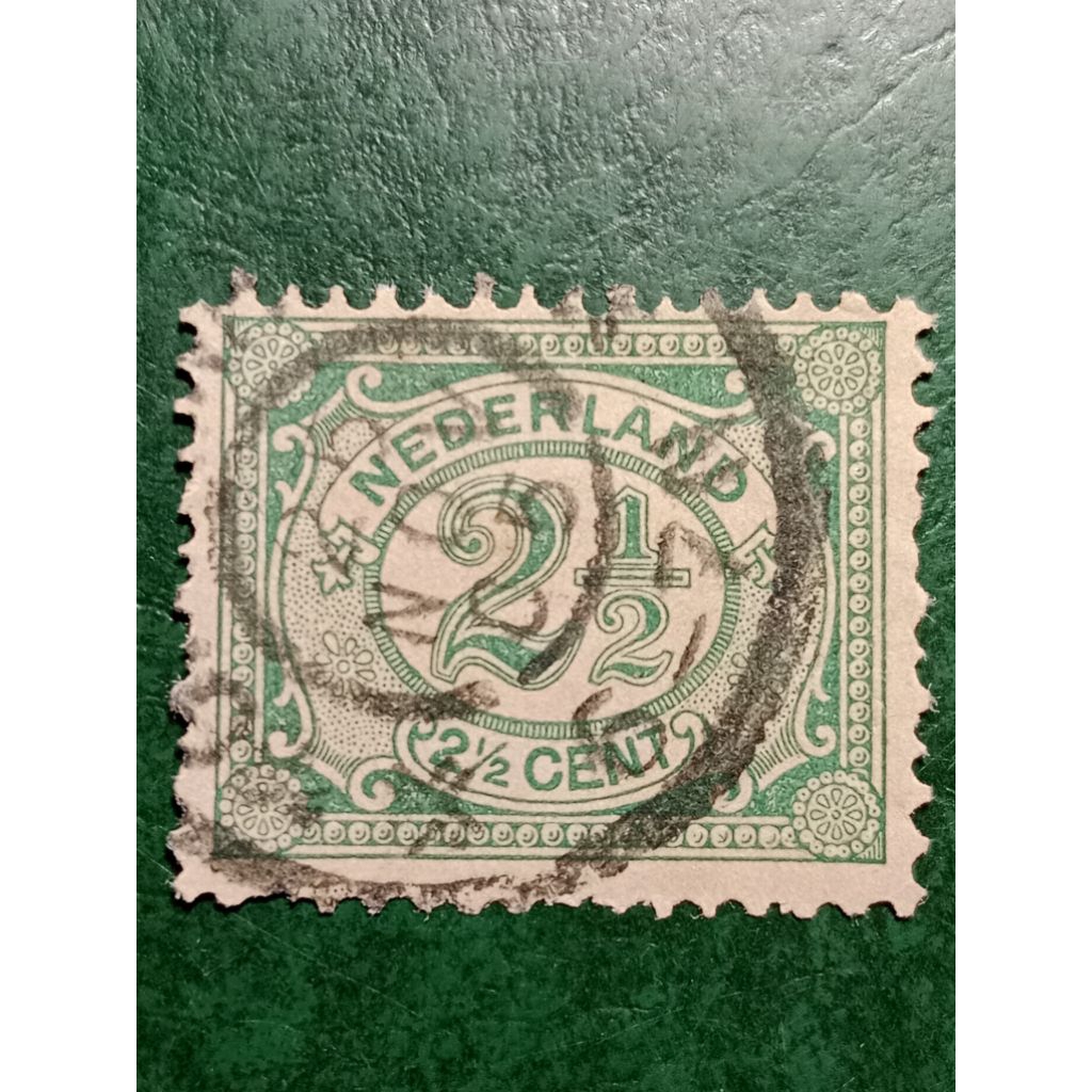 

Prangko Nederland 2½ Cent Numeral Tahun 1898-1899 USED