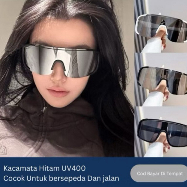 Kacamata Hitam Wanita / Kacamata Sepeda / Kacamata Jalan Keren