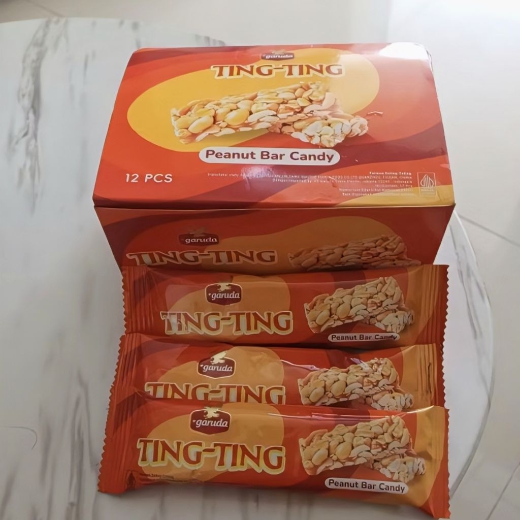 

Ting-Ting Peanut Bar Candy Perpak isi 12 Pcs