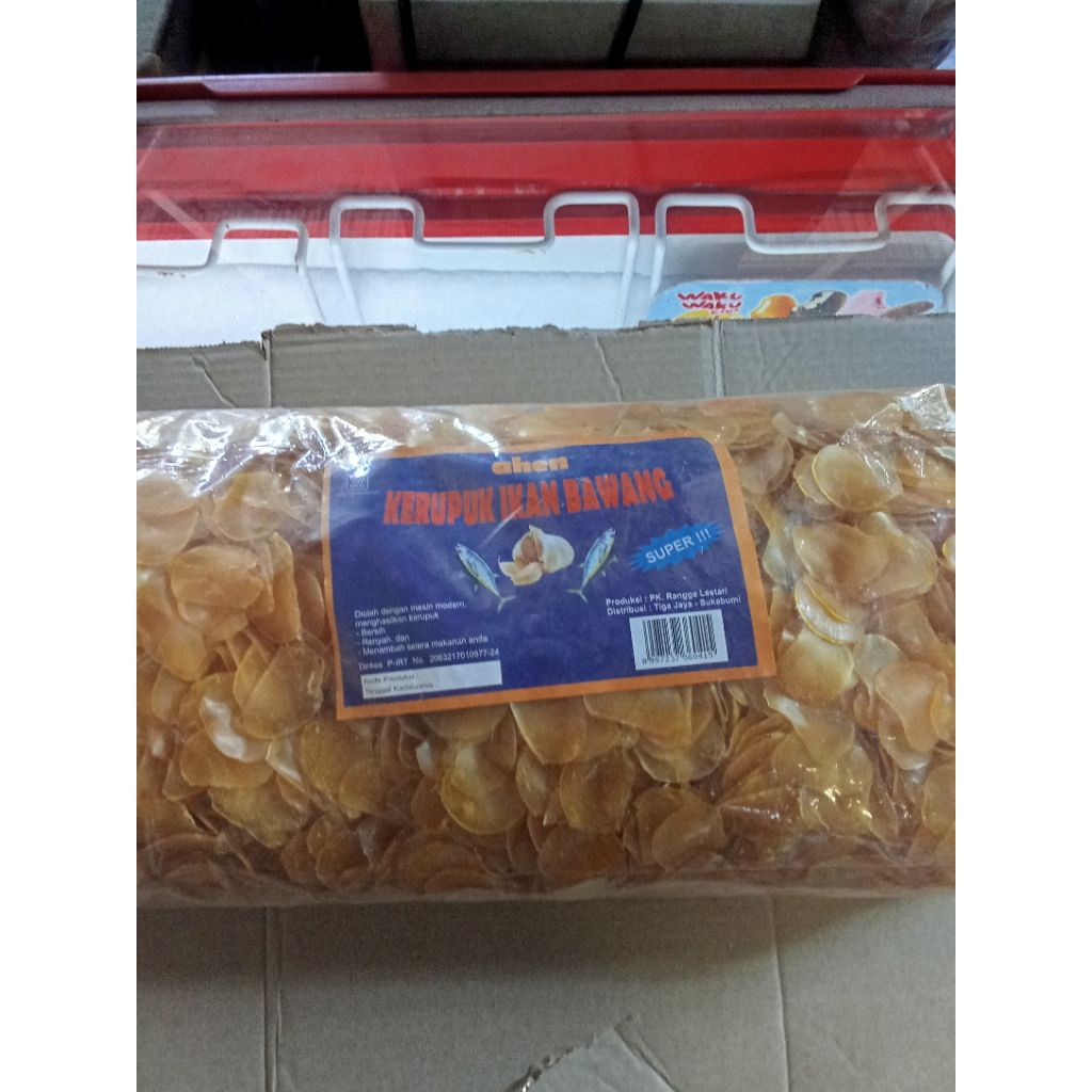 

kerupuk mentah kerupuk AHEN bawang 1bl isi 4kg