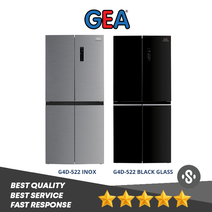 Kulkas 4Pintu GEA G4D 522 / Multi Door Gea G4d522 / Side By Side Gea