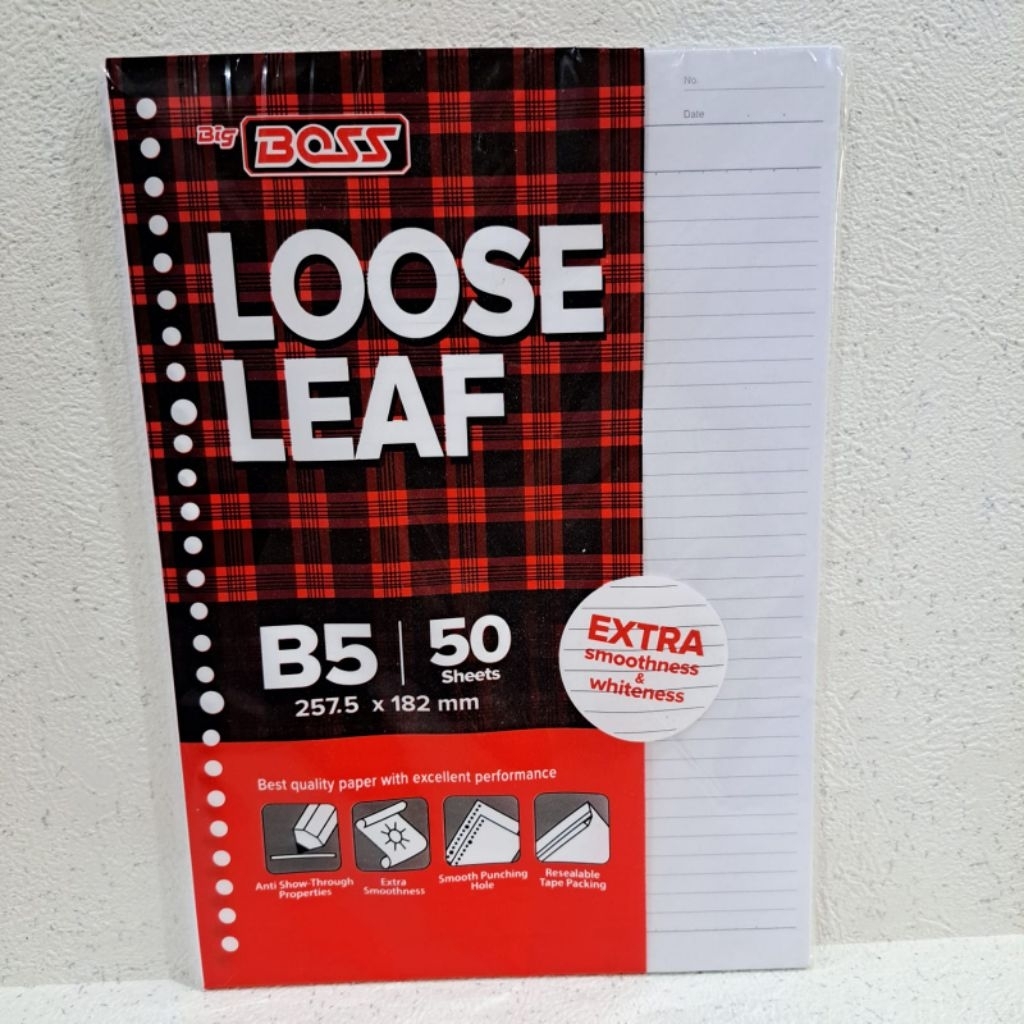 

Loose Leaf Big Boss B5 50 Lembar