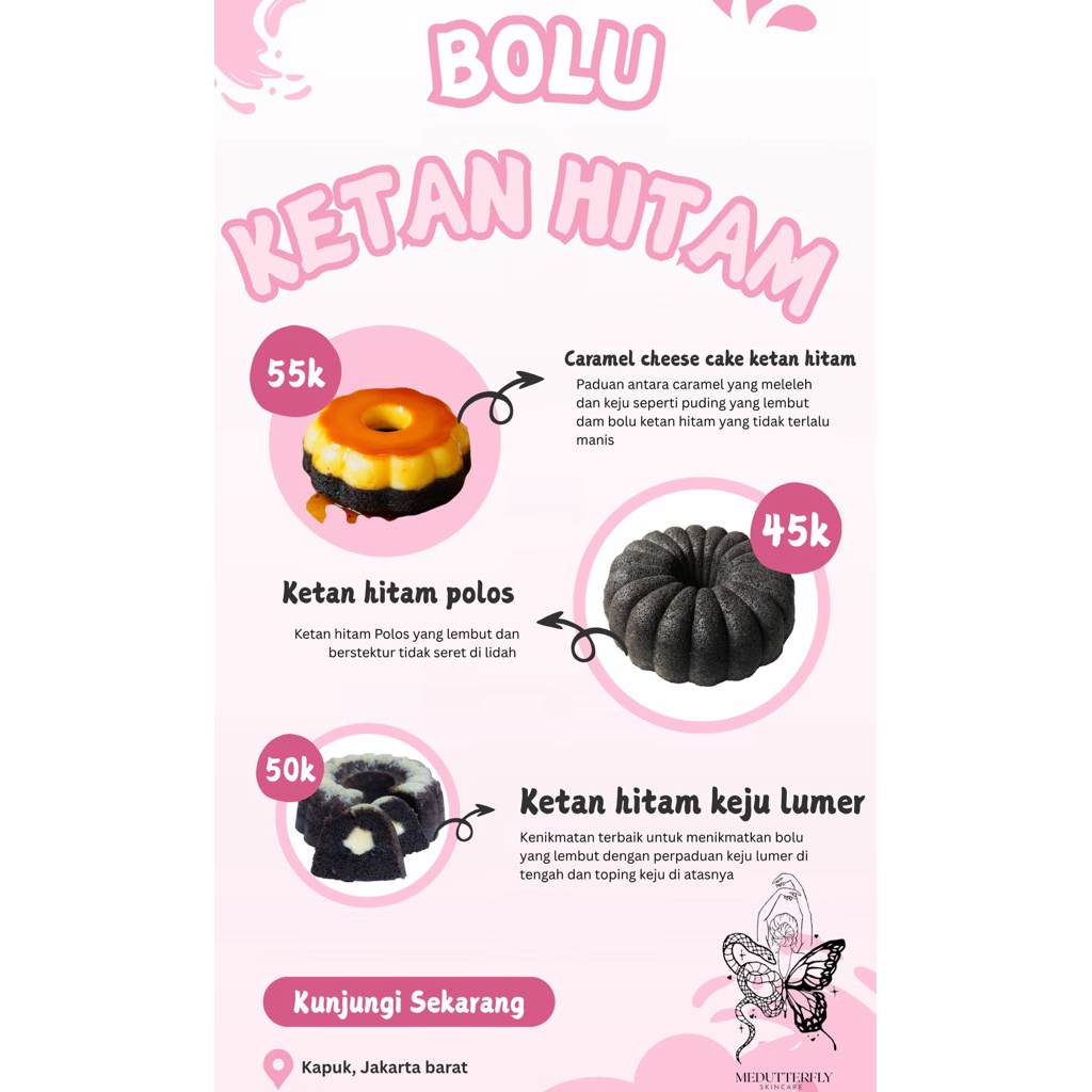 

Ready bolu ketan hitam lumernya ukuran 18cm