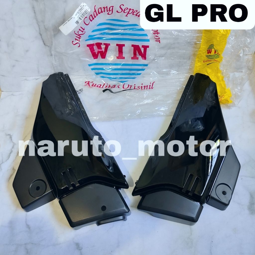 WIN - BOX SAMPING GL PRO GLPRO GL MAX HITAM KANAN KIRI (TOOL BOX ACCU TUTUP AKI)