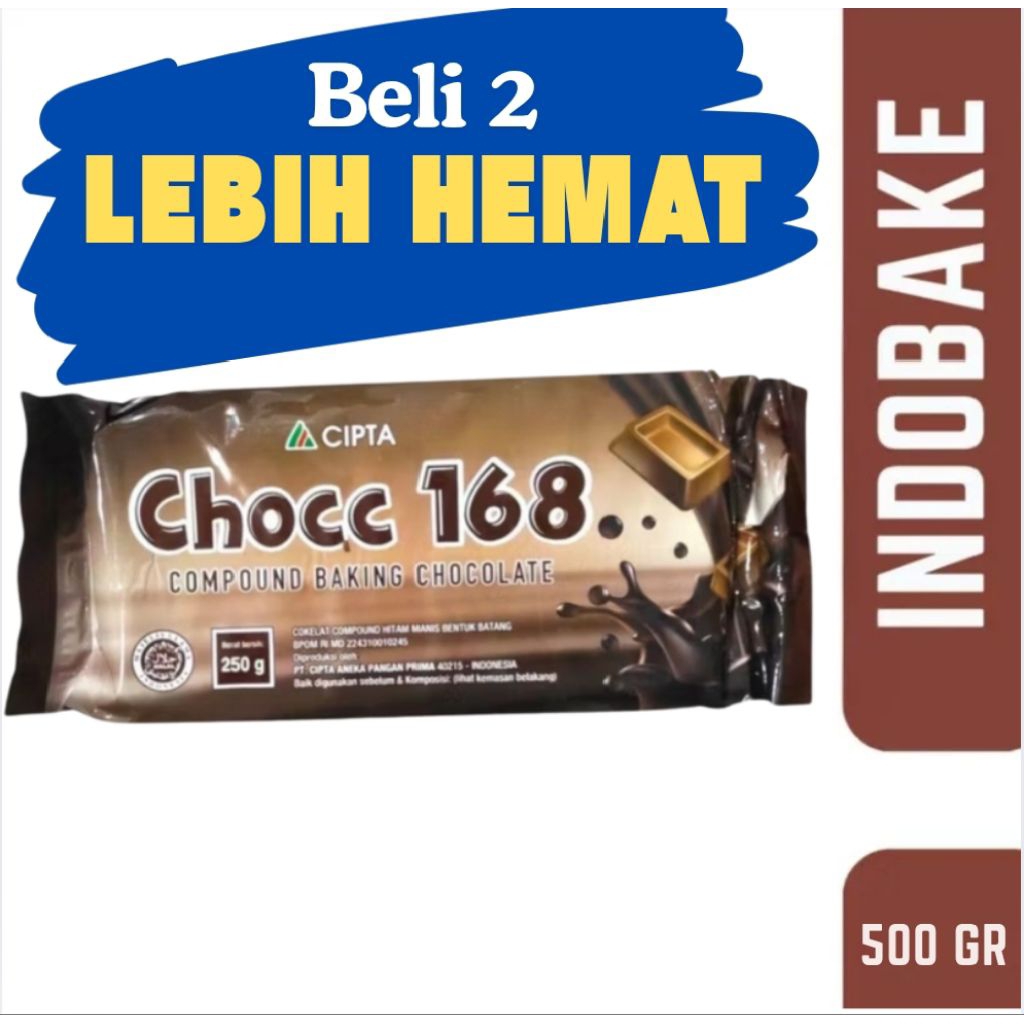 

Coklat Batang Merek Chocc 168 berat 500 gram Chocc 168 Cokelat Batang Kemasan 500 gr