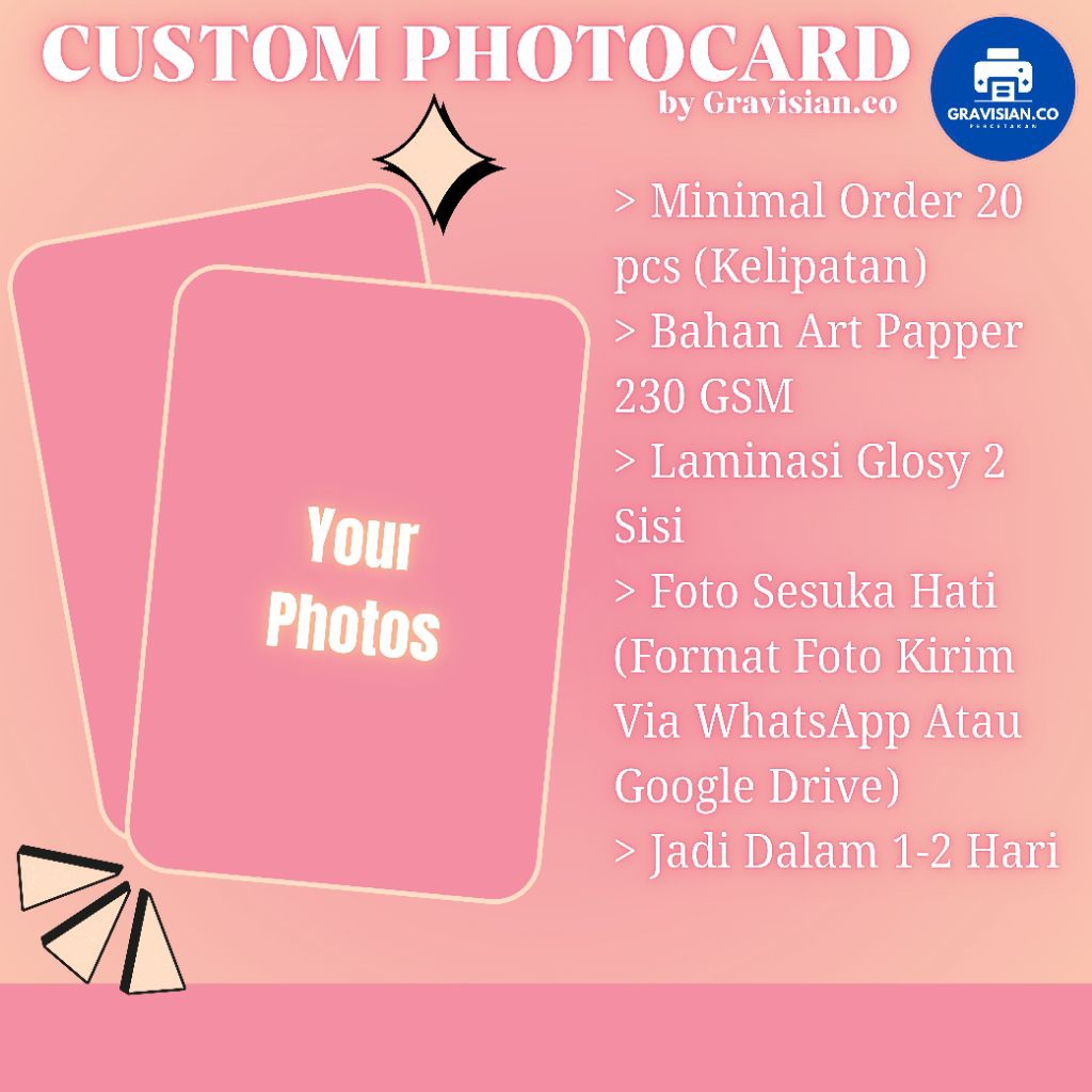 

PhotoCard Custom / Cetak PhotoCard