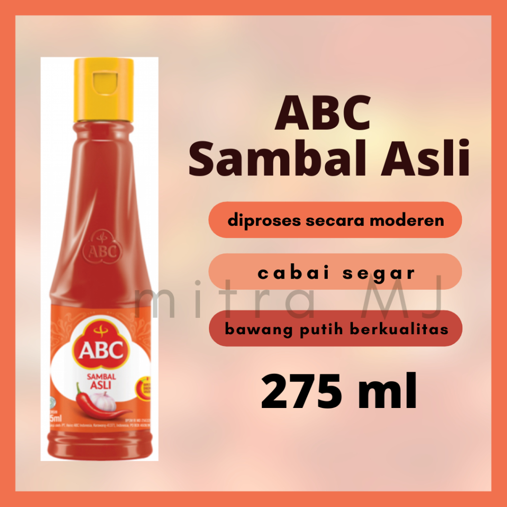 

ABC Sambal Asli (275 ml) | Sambal | Saus Cabai
