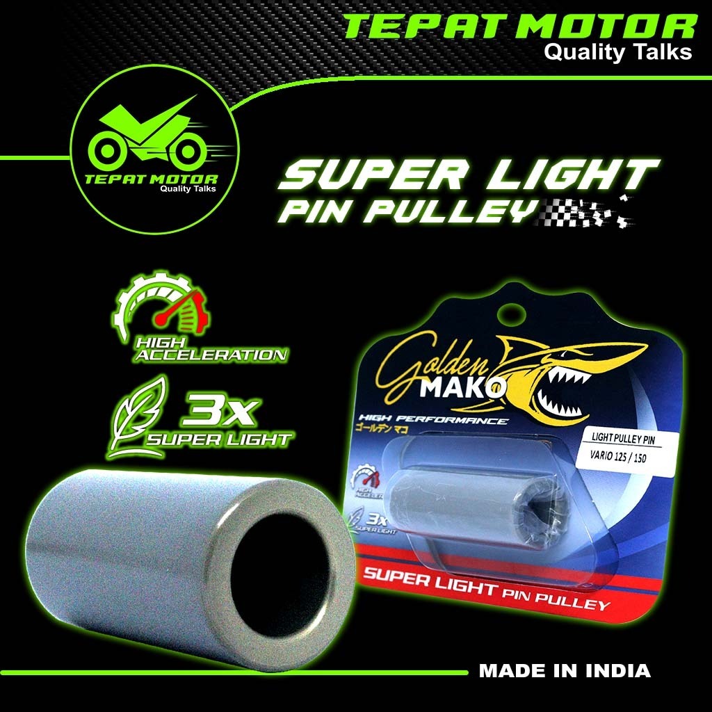 SUPERLIGHT PIN PULLEY GOLDEN MAKO HONDA YAMAHA BEAT KARBU/BEATFI/GENIO/SCOOPYNEW/ALLNEWBEAT2020/VARI
