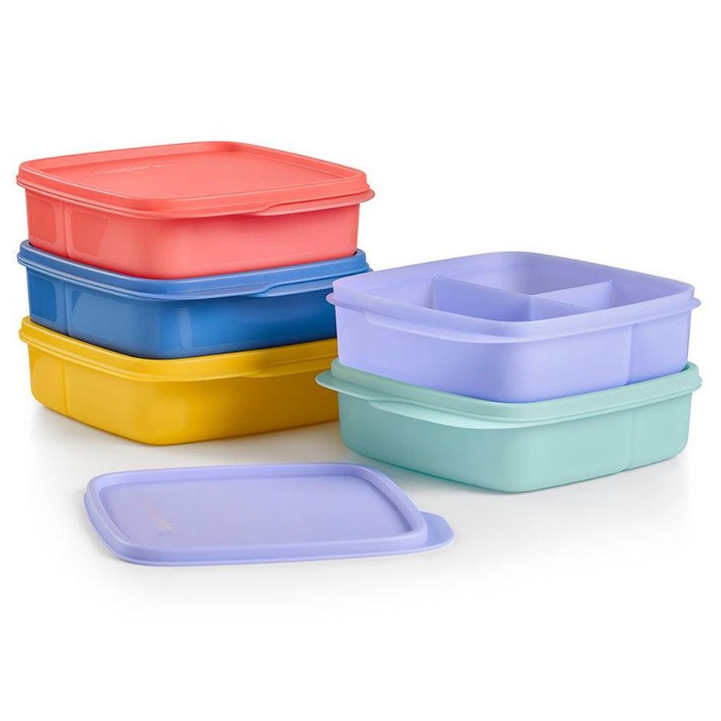 Tupperware Loly Tup Kotak Bekal Sekat 3 550 ML / Kotak Bekal Tupperware