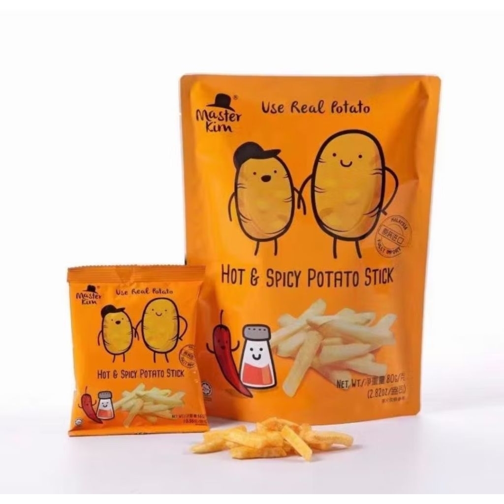 

Snack Keripik Kentang Master Kim Rasa Hot Spicy 70Gram