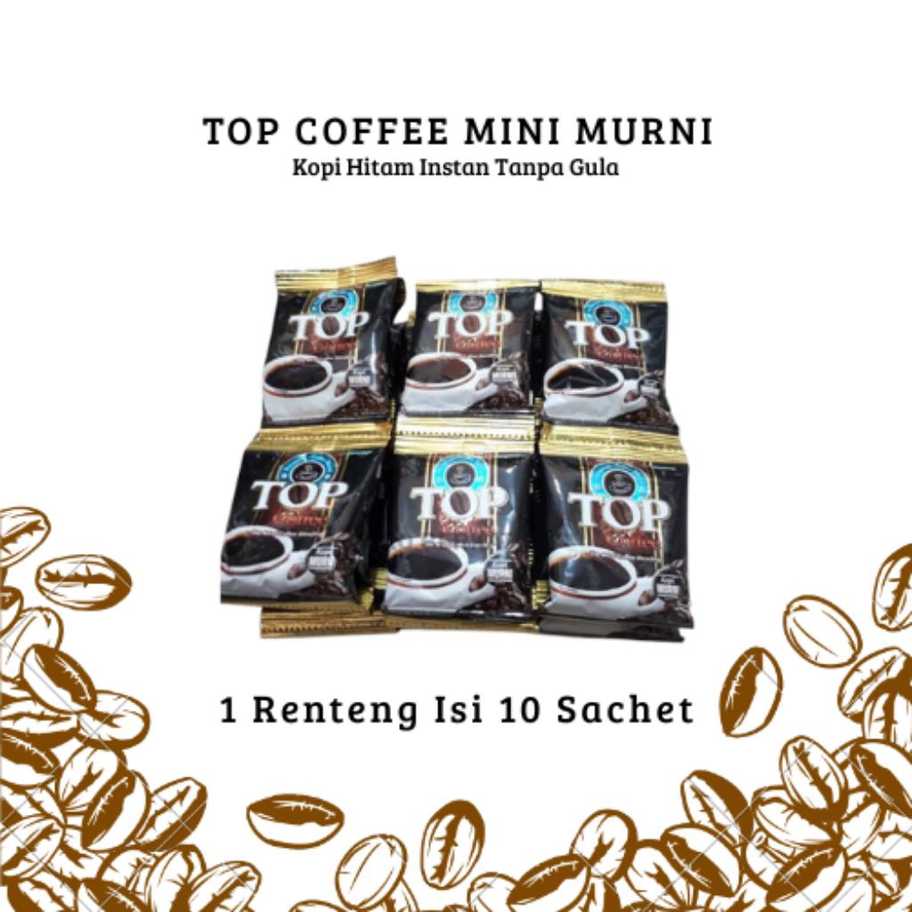 

TOP COFFEE MINI MURNI ( 1 Renteng Isi 10 Sachet)