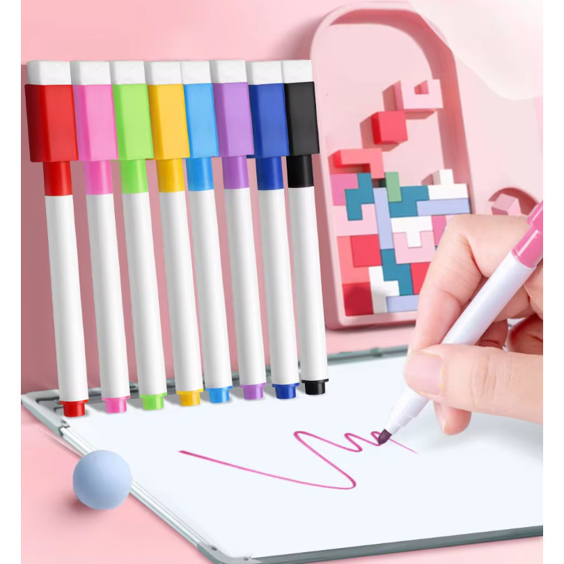 

SPIDOL MINI Papan Tulis Warna Warni Dengan Penghapus Sepidol Whiteboard Mini Rainbow
