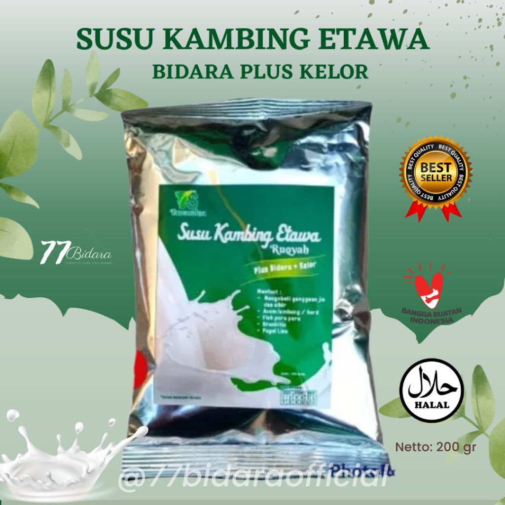 

Susu Kambing Etawa Bidara Kelor / Susu Etawa Bidara/ Susu Bidara Etawa/ Susu Kambing Bidara 200gr