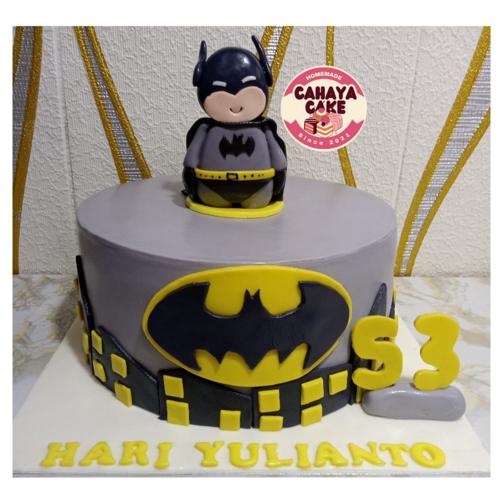 

Batman Custom Cake/ Kue Ulang Tahun Batman / Kue Ultah Anak Laki Laki