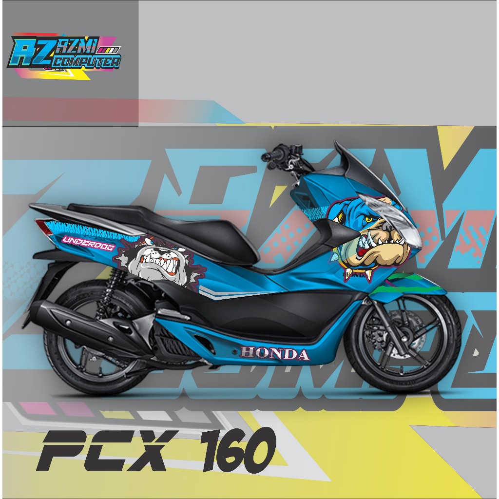 DECAL BULLDOG PCX 160,DECAL BULLDOG PCX 160 FULLBODY