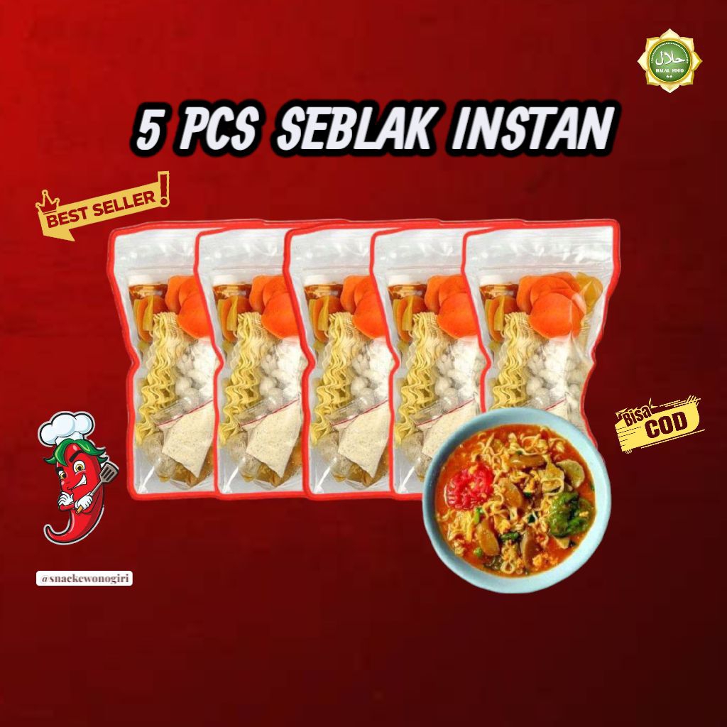 

SEBLAK INSTAN EXTRA PEDAS 5 PCS