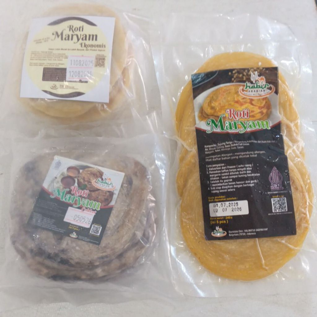 

Roti Maryam Coklat Premium Merk HABIR, Pakai Butter, isi 5