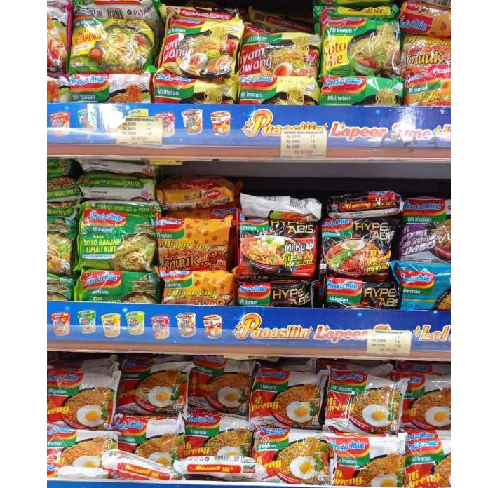 

Indomie Goreng | Kuah All Varian | Goreng | Rendang | Rica Rica | Soto | Soto Mie | Kari Ayam