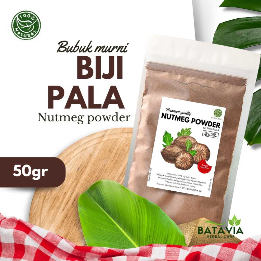

Nutmeg Powder Biji Pala Bubuk Premium Herbs Time