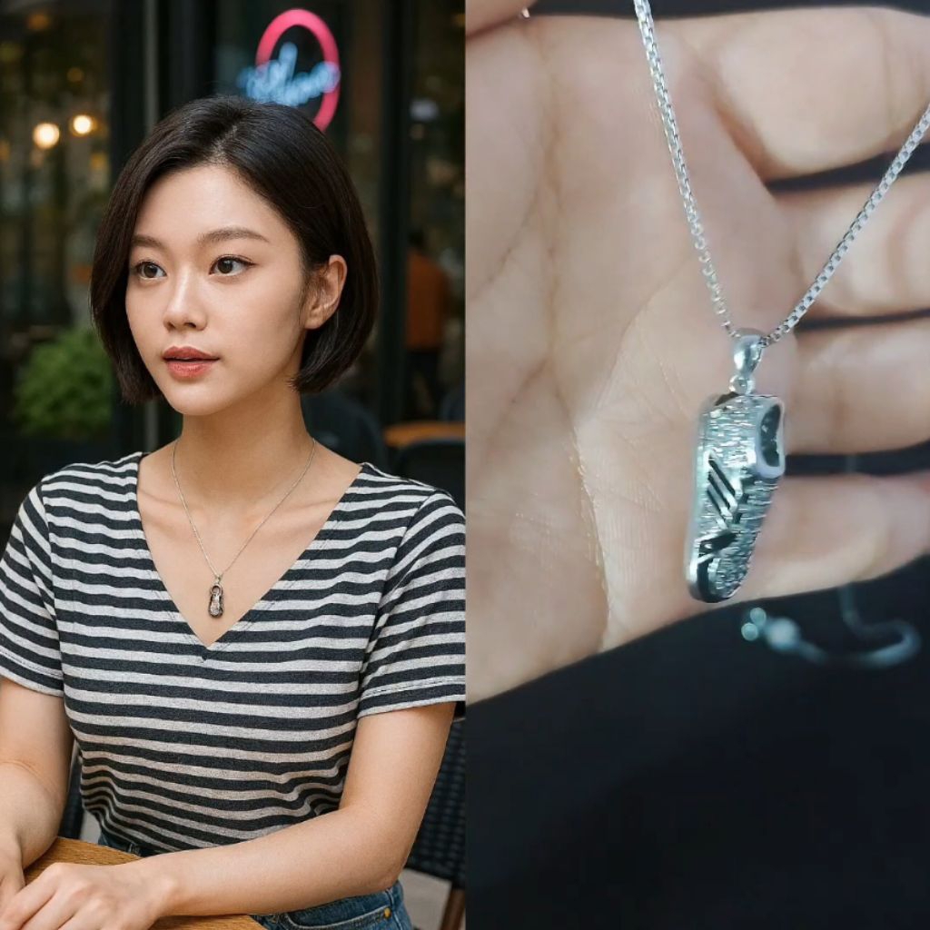 Xuping88 Kalung dan Liontin Sepatu Wanita Titanium Antikarat Lapis Emas -DERIA