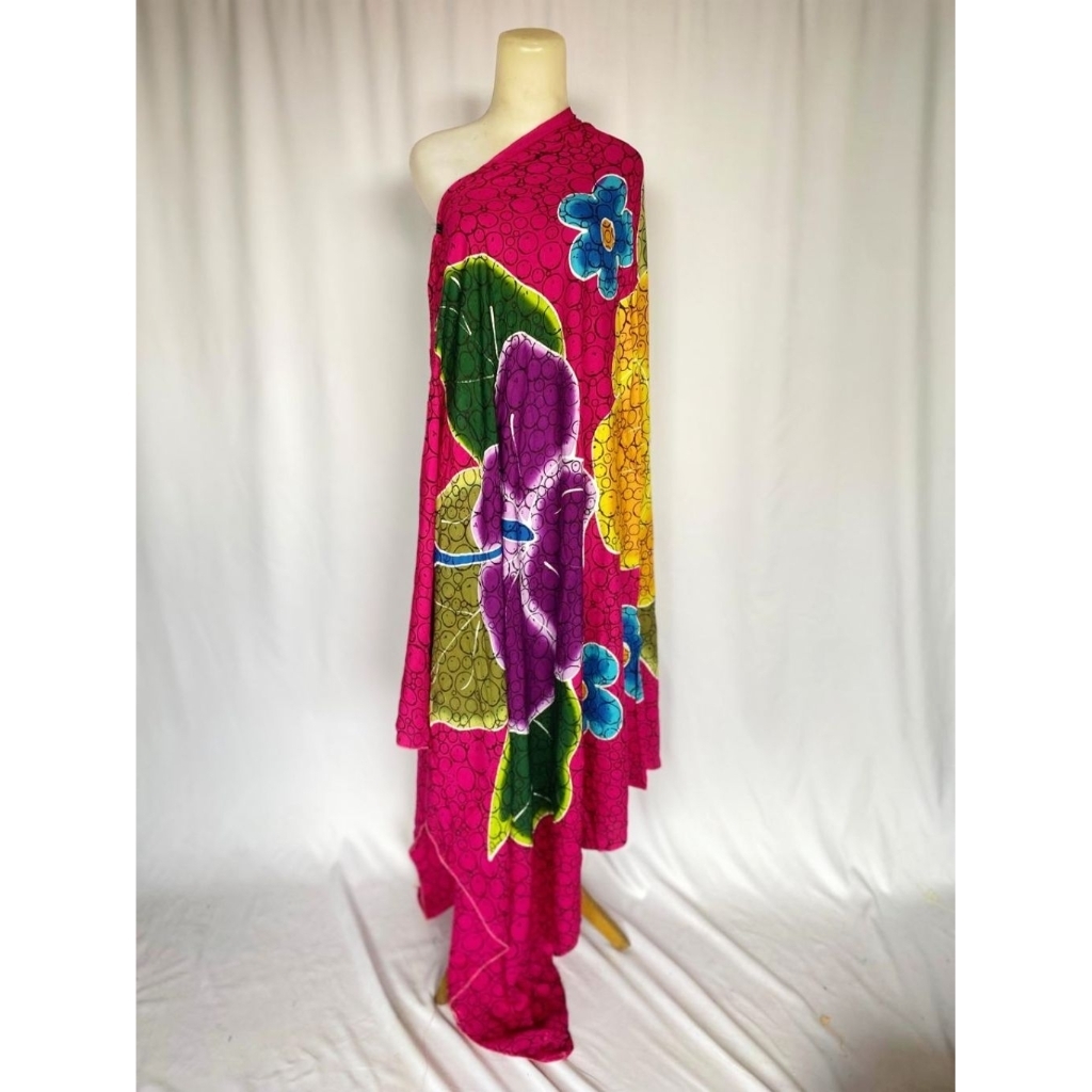 Kain pantai kain bali motif lukis jumbo gelembung ukuran 120x200 cm