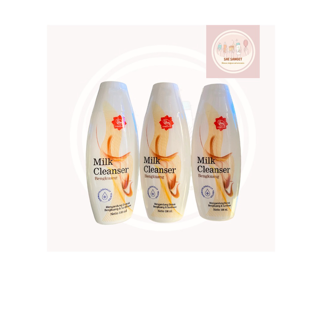 VIVA MILK CLEANSER BENGKUANG 100ML / VIVA PEMBERSIH WAJAH BENGKUANG / PEMBERSIH WAJAH VIVA