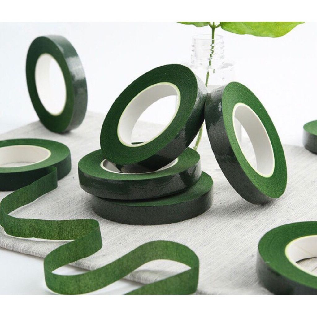 

[YOBANA] FLOWER TAPE SELOTIP BUNGA FLORAL TAPE GREEN TAPE 1.2 CM×2 M
