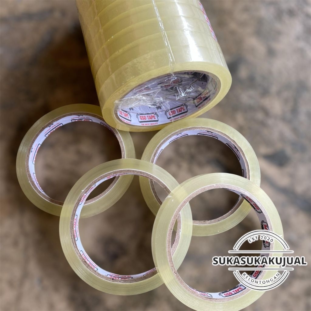 

(ECER)isolasi tape isolasi bening 12mmx70yard