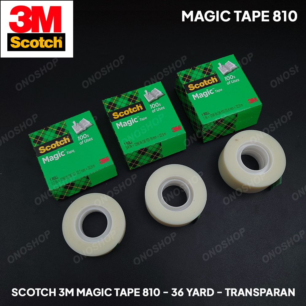 

Scotch 3M Magic Tape 810 - 36 Yard - Transparan